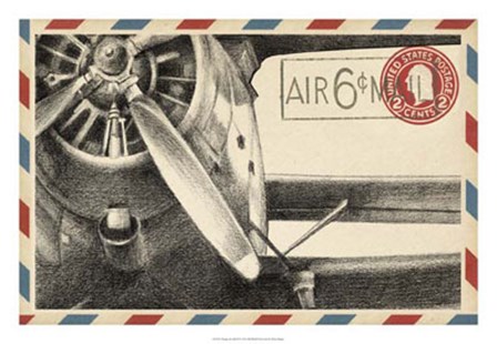Vintage Airmail II by Ethan Harper art print
