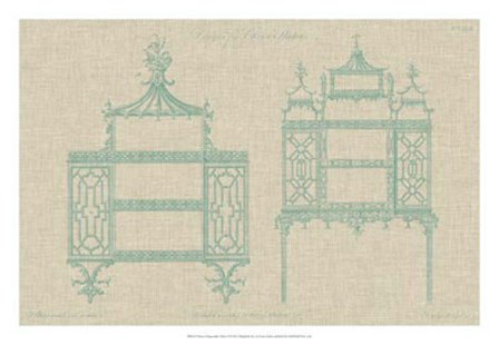 Chinese Chippendale Cabinet II by Vision Studio art print