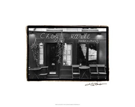 Cafe Charm, Paris V by Laura Denardo art print