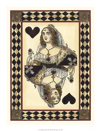 Harlequin Cards III by Vision Studio art print