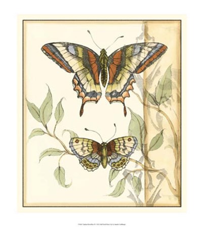 Tandem Butterflies II by Jennifer Goldberger art print