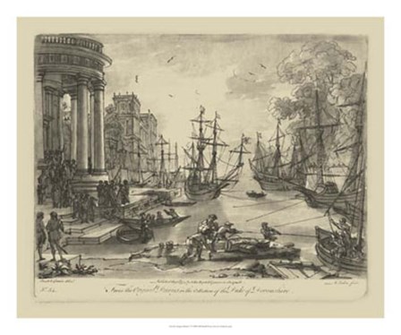 Antique Harbor V by Claude Lorrain art print