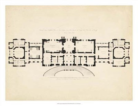 Antique Building Plan III by Noble Richardson art print