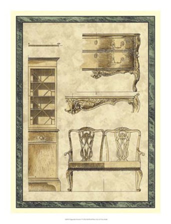 Chippendale Furniture I by Vision Studio art print