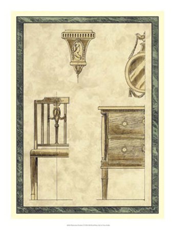 Biedermeier Furniture I by Vision Studio art print