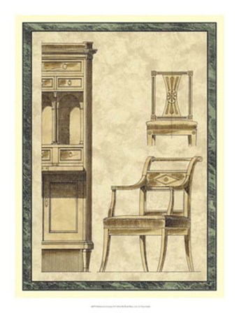 Biedermeier Furniture II by Vision Studio art print