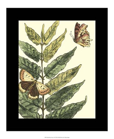 Butterflies &amp; Leaves I by Megan Meagher art print