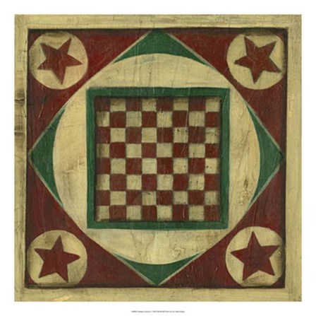 Antique Checkers by Ethan Harper art print