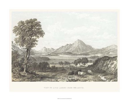 View of Loch Lomond art print