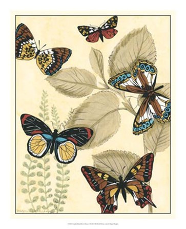 Graphic Butterflies in Nature I by Megan Meagher art print