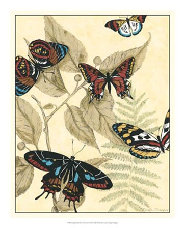 Graphic Butterflies in Nature II by Megan Meagher art print