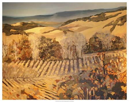 Autumn Vineyard by Silvia Rutledge art print