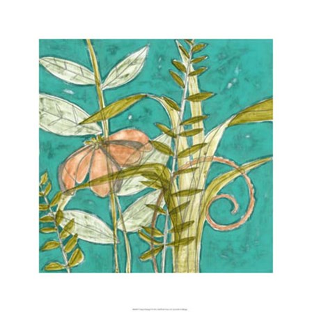 Tropical Melange II by Jennifer Goldberger art print