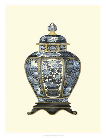 Blue Porcelain Vase I by Vision Studio art print
