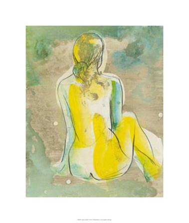 Figure in Relief I by Jennifer Goldberger art print
