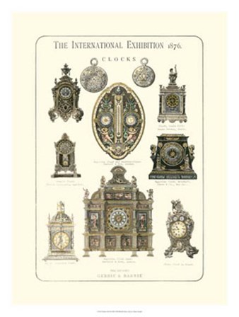 Clocks 1876 by Vision Studio art print