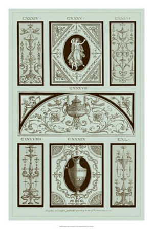 Panel in Celadon I by Michelangelo Pergolesi art print