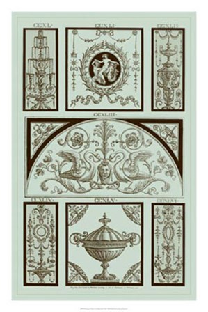 Panel in Celadon III by Michelangelo Pergolesi art print