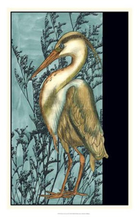 Heron in the Grass II by Jennifer Goldberger art print