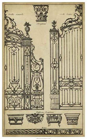 Vintage Gate II by J. F. Blondel art print