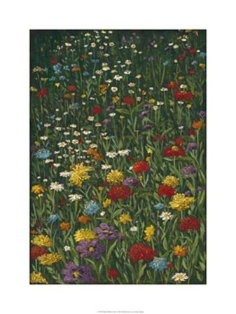 Bright Wildflower Field I by Megan Meagher art print
