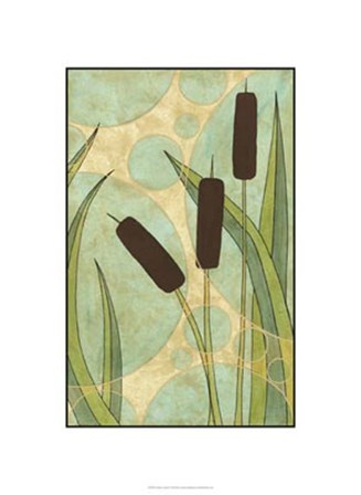 Tranquil Cattails III by Renee Stramel art print