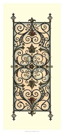 Printed Wrought Iron Panels I by Vision Studio art print