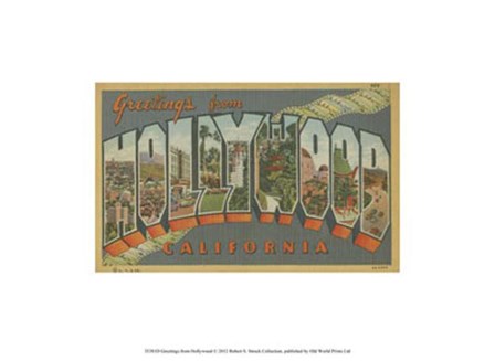 Greetings from Hollywood art print