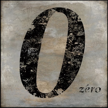 zero by Oliver Jeffries art print