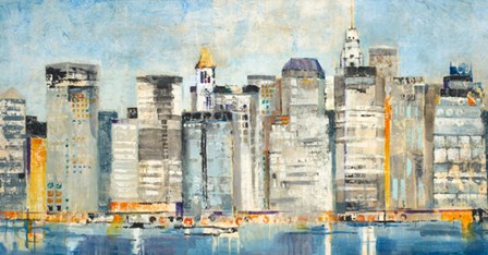 Waterfront Skyline by Jill Martin art print