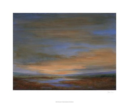 Wetlands Sunset by Sheila Finch art print