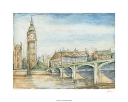 London View by Ethan Harper art print
