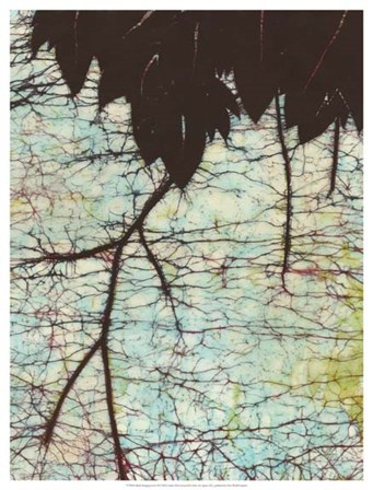 Batik Hanging Leaves II by Andrea Davis art print