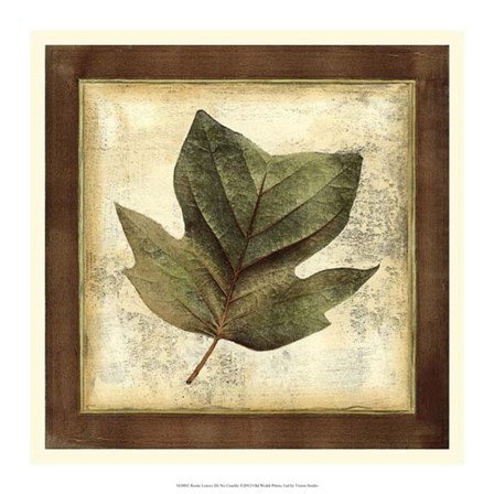 Rustic Leaves III - No Crackle by Vision Studio art print
