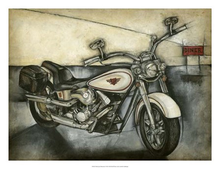 Motorcycle Memories I by Jennifer Goldberger art print