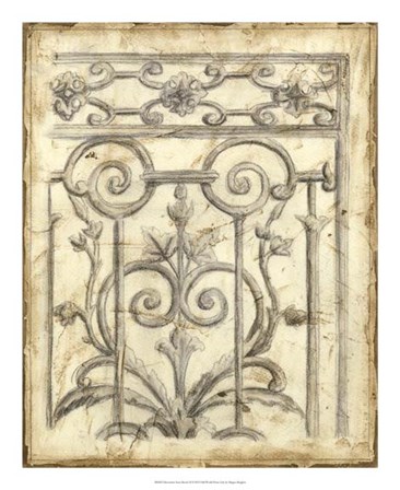 Decorative Iron Sketch II by Megan Meagher art print