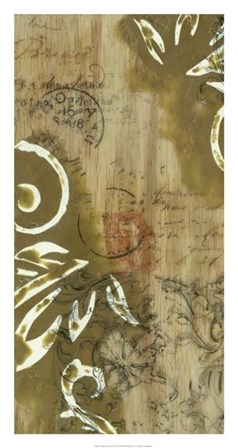 Filigree and Wood I by Jennifer Goldberger art print