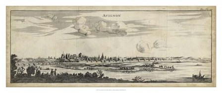 View of Avignon art print
