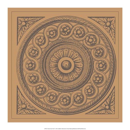 Terra Cotta Tile V by Vision Studio art print