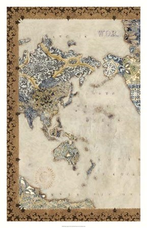 Royal Map I by Chariklia Zarris art print