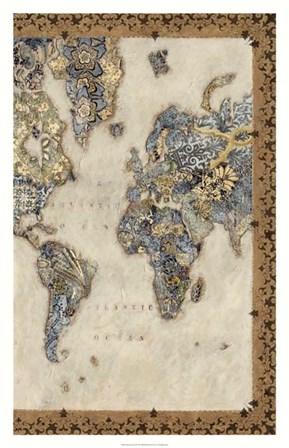 Royal Map II by Chariklia Zarris art print
