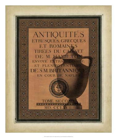 Antiquities Collection I by Vision Studio art print