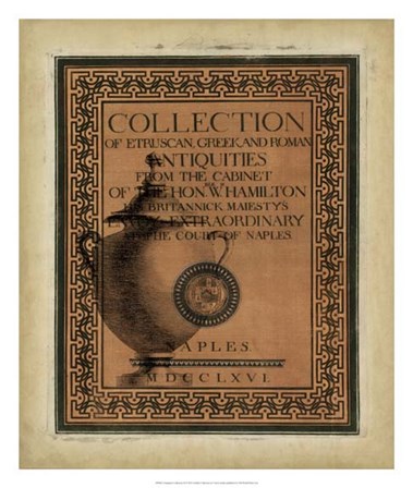 Antiquities Collection II by Vision Studio art print