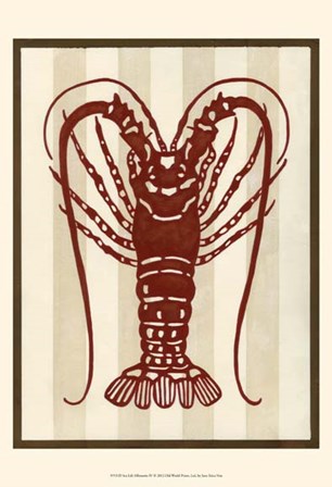 Sea Life Silhouette IV by June Erica Vess art print