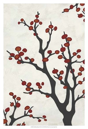 Red Berry Branch II by June Erica Vess art print