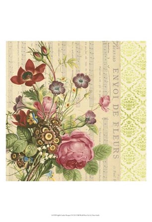 English Garden Bouquet II by Vision Studio art print