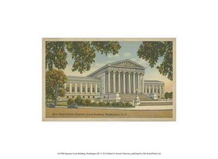 Supreme Court Building, Wash, D.C. art print