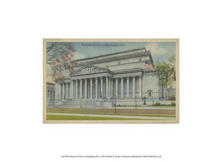 National Archives, Washington, D.C. art print