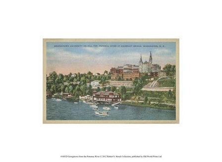 Georgetown from the Potomac River art print