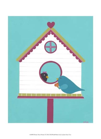 Home Tweet Home I by June Erica Vess art print